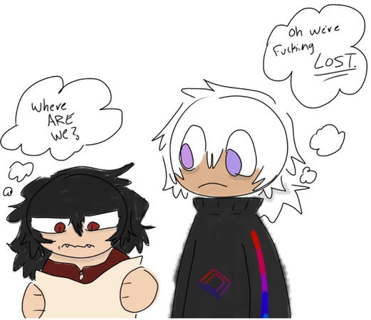 Half doodle + color /2 char. ($12)